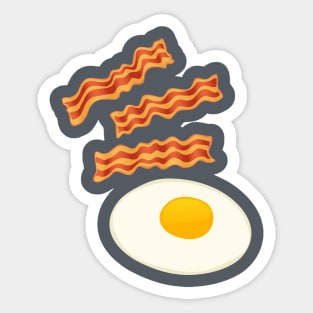 Breakfast With Bacon and Eggs Sticker